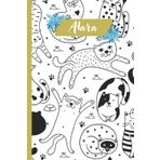 Alara: Personalisiertes Alara Katzen Notizbuch | 120 Seiten | 6 x 9 Zoll | Notizbuchgeschenk für Katzen liebhaber | Alara-Notizbuch