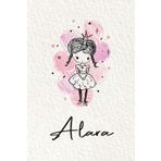 Alara: Personalized notebook with name Alara | Birthday gift for women, girl, daughter, sister, mom ... | Little girl princess | 110 lined pages journal, small size 6x9 inches