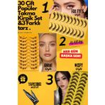 alaraycosmetics ALARA'NIN KİRPİK KOLEKSIYONUNDAN 30 ÇİFT 3 FARKLI STIL TAKMA KIRPIK SETİ