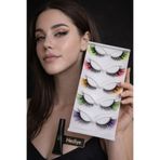 alaraycosmetics Alara'nın Kirpik Koleksıyonundan-Neon Party 5 Çift Renkli Takma Kirpik | Yapıştırıcı Hediye
