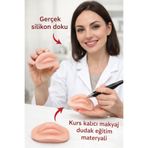 alaraycosmetics Kalıcı Makyaj Dudak Eğitim Silikon Mankeni – Gerçek Silikon Doku PMU Dudak Çalışma Modeli 1 Adet
