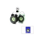 Alarm Clock No-847 Yuvarlak Masa Çalar Saat Metal Kasa Renkli Pilli - Işikli - Fosforlu Çap: 11Cm Bgc-37 Herhangi Bir Renk Gönderilir (5047)