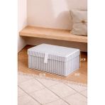 ALAS 1 Adet Çok Amaçlı Baza Altı Giysi & Yastık Mini Hurç - Gri - 40x30x26