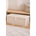 ALAS 1 Adet Çok Amaçlı Baza Altı Giysi&yastık Mega Plus Hurç - Kahverengi - 70x40x30