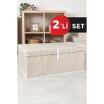 Alas 2 Adet - Kapaklı Çok Amaçlı Hurç Kutu Mega Plus 70X40X30 - Kahverengi