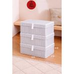 ALAS 3 Adet Çok Amaçlı Baza Altı Giysi & Yastık Mini Hurç - Gri - 40x30x26