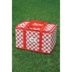 ALAS Termo Piknik Çantası 15 Litre Kırmızı Ekoseli Kaliteli Malzeme ile Fonksiyonel Tasarım 35X20X20 cm - 15 lt
