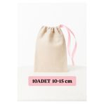 ALASEREN 10LU BÜZGÜLÜ BEZ KESE 10×15CM Lavanta, Sabun,Kuruyemiş, Takı ÇOK AMAÇLI BEZ POŞET