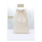 ALASEREN ÇOK AMAÇLI HAM BEZ NATURAL BÜZGÜLÜ KESE BEZ POŞET 30×40 CM BÜYÜK BOY EKMEK KESESİ