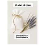 ALASEREN HAM BEYAZ BEZ KESE 10×15CM Lavanta, Sabun,Kuruyemiş, Takı ÇOK AMAÇLI BEZ POŞET
