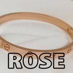 Alaşım Kartier Kelepçe Bileklik Rose