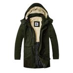 alaska the last frontier Slim Fit Çıkarılabilir Kapüşonlu Gabardin Uzun Parka Kaban