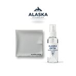 AlaskaEyewear Mikrofiber GÖZLÜK TEMİZLEME BEZİ VE SPREY SETİ