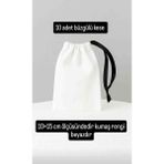 Alasmiel 10×15CM Büzgülü Ham Natural Bez Kese Düğün, Nişan,davet Vb Lavanta, Sabun, Takı Vs Çok Amaçlı Bez Poşet