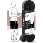 Alastor 25 kg Direnç Bandı Kas Geliştirme Lastiği Fitness Pilates Cross Training Bant Siyah - Sert