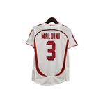Alaturka Mix Ac Milan 2007 Şampiyonlar Ligi Finali Maldini Beyaz Kısa Kol Maç Forması