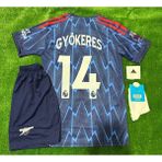 Alaturka Mix Arsenal 2026 Viktor Gyökeres Yeni Sezon Deplasman Lacivert Çocuk Forması 4’lü Set - 9 - 10 Yaş