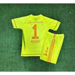 Alaturka Mix Bayern Münih Manuel Neuer Çocuk Kaleci Forması (Sarı) 4 Lü Set - 5 - 6 Yaş
