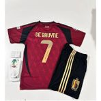 Alaturka Mix Belçika 2024/25 Yeni Sezon Kevın De Bruyne Çocuk Forması 4'lü Set - 13 Yaş - Bordo