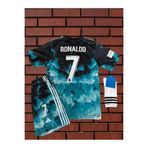 Alaturka Mix Dalgalı Desenli Cr7 Cristiano Ronaldo Çocuk Forması (FORMA ŞORT ÇORAP)