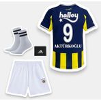 Alaturka Mix Fênerbâhçe 25-26 Sezon Çubuklu Kerem Aktürkoğlu 9 Çocuk Futbol Forması 4 Lü Set - 11 - 12 Yaş - Lacivert