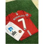 Alaturka Mix Manchester United 2007 Şampiyonlar Ligi Finali C. Ronaldo Çocuk Forması Şort Çorap 3'lü Set - 7 Yaş - Kırmızı