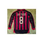 Alaturka Mix Milan 2007 Gattuso Uzun Kol Kırmızı İç Saha Forması