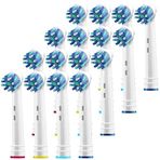 Alayna Oralb 16 Cross için Yedek Diş Fırçası Başlıkları Oral-B Braun Elektrikli Diş Fırçası ile Uyumlu Oral b Action Pro 1000 Floss Kids Clean
