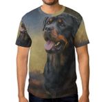 Alaza Rottweiler Dog Kısa Kollu Erkek Tişört