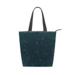 Alaza Tote Kanvas Soyut Takım Yıldızları 14×4.5×15 inç Çoklu Kadın Omuz El Çantası
