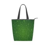 Alaza Tote Kanvas St. Patrick's Day Bira At Nalı Yonca 14×4.5×15 inç Çoklu Kadın Omuz El Çantası