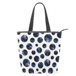 Alaza Tote Kanvas Suluboya Galaxy Dot 14×4.5×15 inç Çoklu Kadın Omuz El Çantası