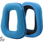 Alazpay Logitech G930 G430 F450 G432 G332 G231 G230 Uyumlu Kulaklık Sünger Yastığı Pedi - Mavi