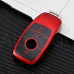 Alazpay Mercedes A B C E S G Serisi Cla Cle Gls Gla Glb Glc Amg Uyumlu Parlak Tpu Anahtar Kılıfı - Kırmızı