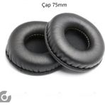 Alazpay Universal Kulaklık Pedi Kulaklık Yumuşak Süngerli Kulaklık Yastığı Pedi (45MM ~ 110MM) - 75mm
