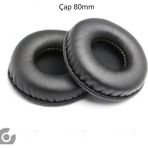 Alazpay Universal Kulaklık Pedi Kulaklık Yumuşak Süngerli Kulaklık Yastığı Pedi (45MM ~ 110MM) - 80mm