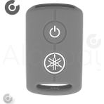 Alazpay Yamaha Xmax Nmax Tech Max Ironmax & Tricity 125 250 300 400 Silikon Desenli Anahtar Kılıfı (1 Adet) - Gri - Beyaz