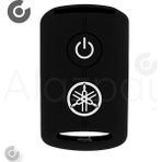 Alazpay Yamaha Xmax Nmax Tech Max Ironmax & Tricity 125 250 300 400 Silikon Desenli Anahtar Kılıfı (1 Adet) - Siyah - Beyaz