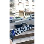 ALBA DEKOR - Mavi Logolu Dekor Kişiye Özel Saç Plaka - Özel Hediye - Kişisel Ürün - Hediyelik Eşya