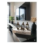 Alba Home Decor Üçlü Düşünen Adam görmedim duymadım bilmiyorum Soyut biblo