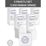 Alban Ağaoğlu Spanc Gazlı Bez 7,5x7,5cm 12 Katlı 500 Adet - Yüksek Emici, Yapışmayan, Nefes Alabilir %100 Pamuk Yara Pansuman Pedi (Gaz Kompres)