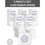 Alban Ağaoğlu Spanc Gazlı Bez 7,5x7,5cm 16 Katlı 500 Adet - Yüksek Emici, Yapışmayan, Nefes Alabilir %100 Pamuk Yara Pansuman Pedi (Gaz Kompres)