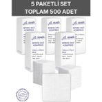 Alban Ağaoğlu Spanc Gazlı Bez 7,5x7,5cm 8 Katlı 500 Adet - Yüksek Emici, Yapışmayan, Nefes Alabilir %100 Pamuk Yara Pansuman Pedi (Gaz Kompres)