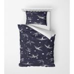 Alban Home Genç Çocuk Desen Mikro Saten 3D Dijital Baskı Tek Kişilik Nevresim Takımı Bird - Renkli - 160 x 220 cm