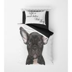 Alban Home Genç Çocuk Desen Mikro Saten 3D Dijital Baskı Tek Kişilik Nevresim Takımı Dog - Renkli - 160 x 220 cm