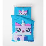 Alban Home Genç Çocuk Desen Mikro Saten 3D Dijital Baskı Tek Kişilik Nevresim Takımı Robot Cat - Renkli - 160 x 220 cm