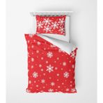 Alban Home Genç Çocuk Desen Mikro Saten 3D Dijital Baskı Tek Kişilik Nevresim Takımı Snow - Renkli - 160 x 220 cm