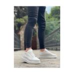 Alban Shoes Ba0548 Boa Kalın Yüksek Taban Beyaz Bağcıklı Spor Erkek Ayakkabı - Renkli