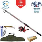 Albastar Tam Takım Surf Usta Olta Seti TTS010 420 Cm Yüksek Dayanıklılık ve Taşıma Çantası Dahil - Standart - 420 Cm