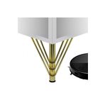 ALBATROS 20 Cm Vanessa Model Gold Metal Mobilya, Dolap, Koltuk, Kanepe, Tv Ünitesi Ayakları Metal (4 ADET)